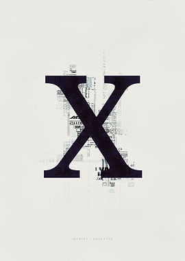 Imprint Letter X