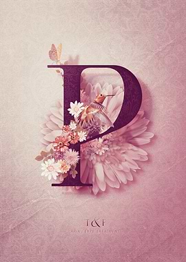 Aria Alphabet Letter P