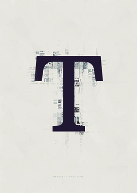 Imprint Letter T