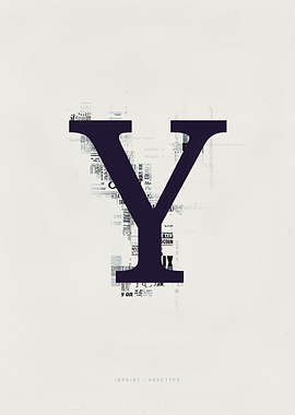 Imprint Letter Y