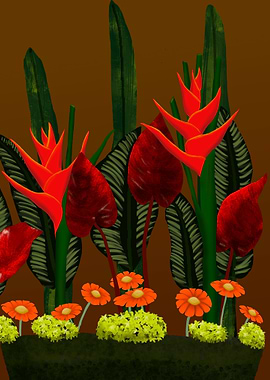 Tropical Flowers side B