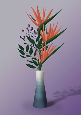 Vase of flowers