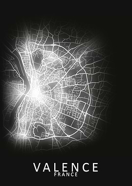 Valence France City Map