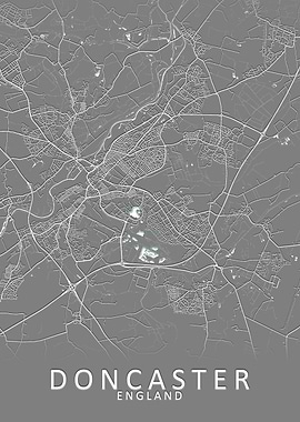 Doncaster England City Map