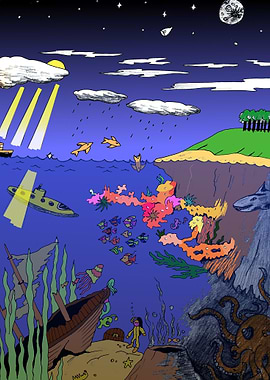 Layers of Sky and Ocean