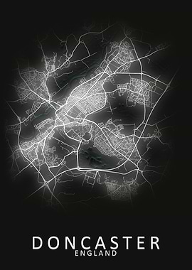 Doncaster England City Map