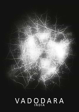 Vadodara India City Map