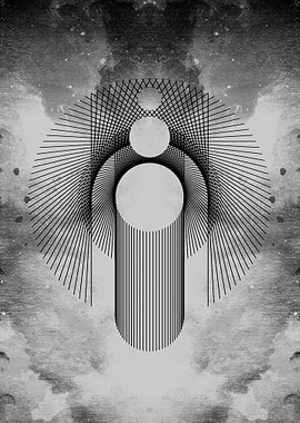 Dark Geometric Line Work