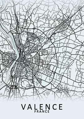 Valence France City Map