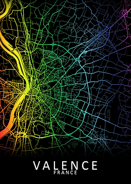 Valence France City Map