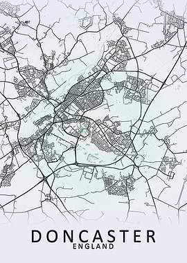 Doncaster England City Map