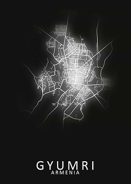 Gyumri Armenia City Map