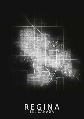 Regina SK Canada City Map