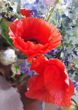 Poppy aquarella