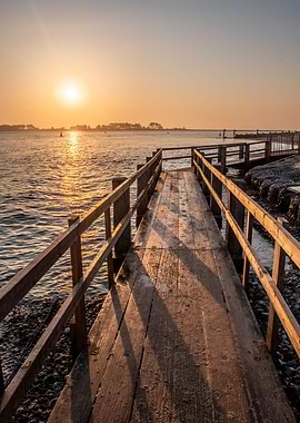 Wells Beach Bridge Sunrise