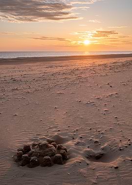 Holkham Beach Sand Castle