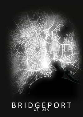 Bridgeport CT USA City Map