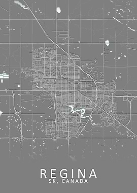 Regina SK Canada City Map