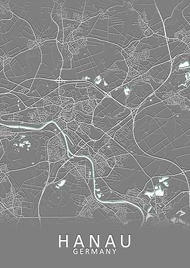 Hanau Germany City Map