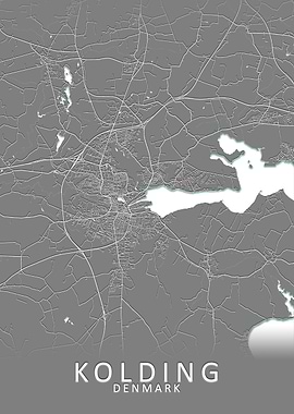Kolding Denmark City Map