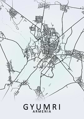 Gyumri Armenia City Map