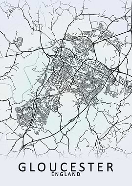 Gloucester England Map