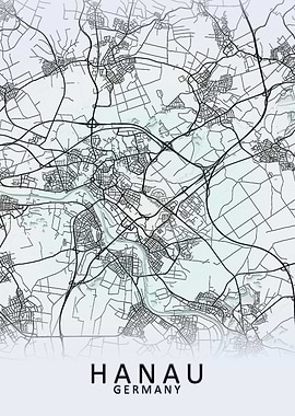 Hanau Germany City Map