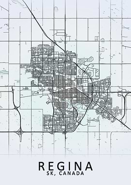 Regina SK Canada City Map