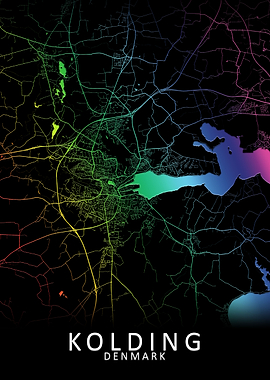 Kolding Denmark City Map