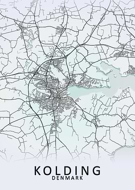 Kolding Denmark City Map