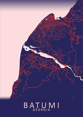 Batumi Georgia City Map