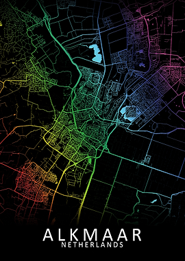 Alkmaar Netherlands Map