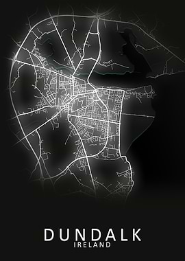 Dundalk Ireland City Map