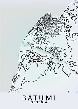 Batumi Georgia City Map
