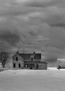 Abandoned House with Storm