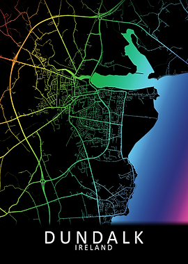 Dundalk Ireland City Map