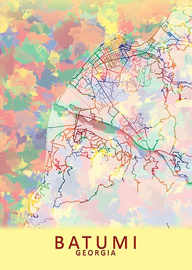 Batumi Georgia City Map