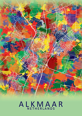 Alkmaar Netherlands Map