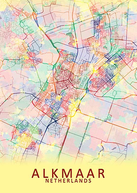 Alkmaar Netherlands Map