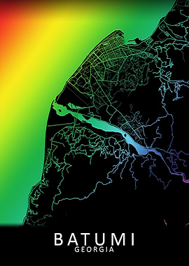 Batumi Georgia City Map