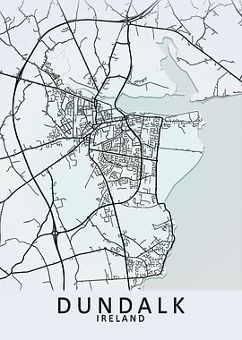 Dundalk Ireland City Map