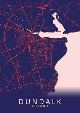 Dundalk Ireland City Map