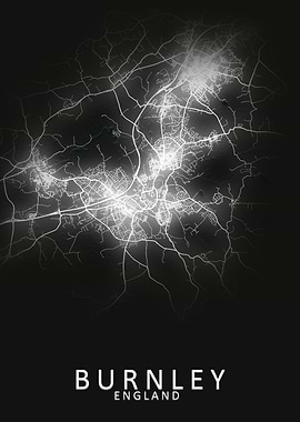 Burnley England City Map