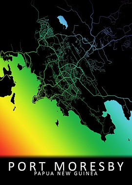 Port Moresby City Map