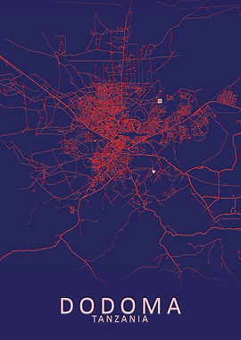 Dodoma Tanzania City Map