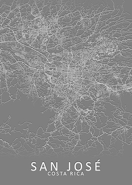 San Jose Costa Rica Map