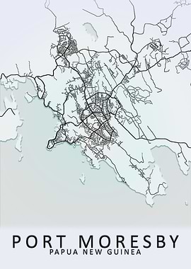 Port Moresby City Map