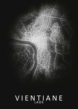 Vientiane Laos City Map