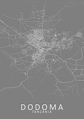 Dodoma Tanzania City Map