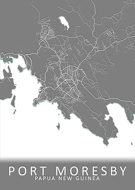 Port Moresby City Map